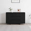 Sideboard med skuffe Sort 120 x 41 x 75 cm Konstrueret træ