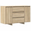 Sideboard med skuffe Sonoma eg 120 x 41 x 75 cm Konstrueret træ