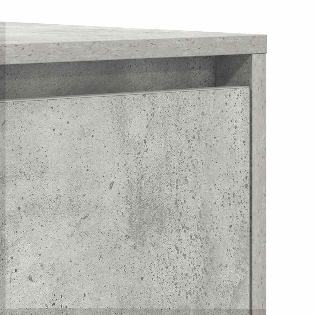 Sideboard med skuffe Beton Grå 120 x 41 x 75 cm Konstrueret træ