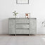 Sideboard med skuffe Beton Grå 120 x 41 x 75 cm Konstrueret træ