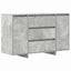 Sideboard med skuffe Beton Grå 120 x 41 x 75 cm Konstrueret træ