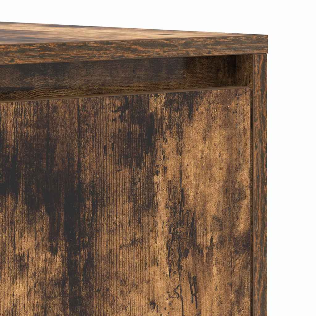 Sideboard med skuffe Røget eg 120 x 41 x 75 cm Konstrueret træ
