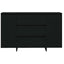 Sideboard med skuffe Sort eg 120 x 41 x 75 cm Konstrueret træ
