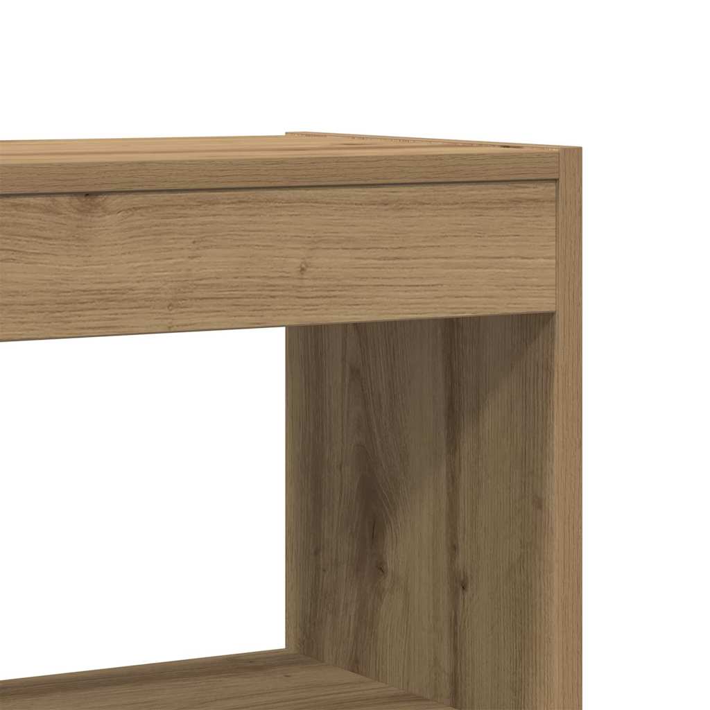 Bogskab 6 niveauer 80 x 30 x 198 cm Konstrueret træ