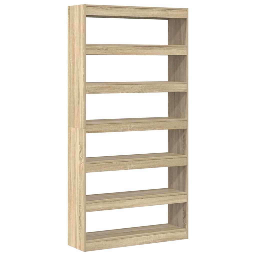 Bogskab Sonoma eg 100 x 30 x 198 cm Konstrueret træ