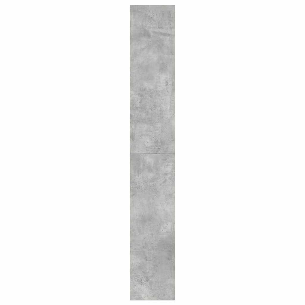 Bogskab Beton Grå 100 x 30 x 198 cm Konstrueret træ