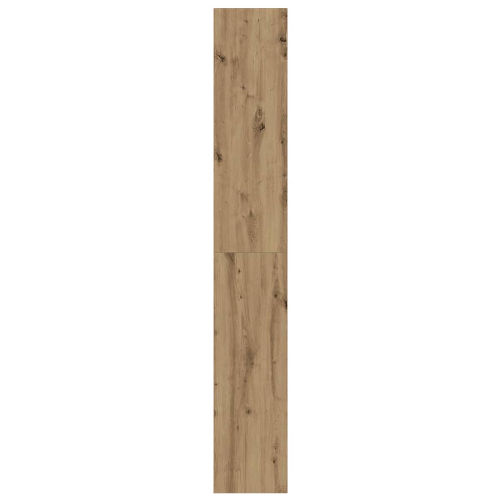 Bogskab 6 niveauer 100 x 30 x 198 cm Konstrueret træ Artisan Eg