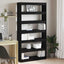 Bogskab Sort Eg 100 x 30 x 198 cm Konstrueret træ