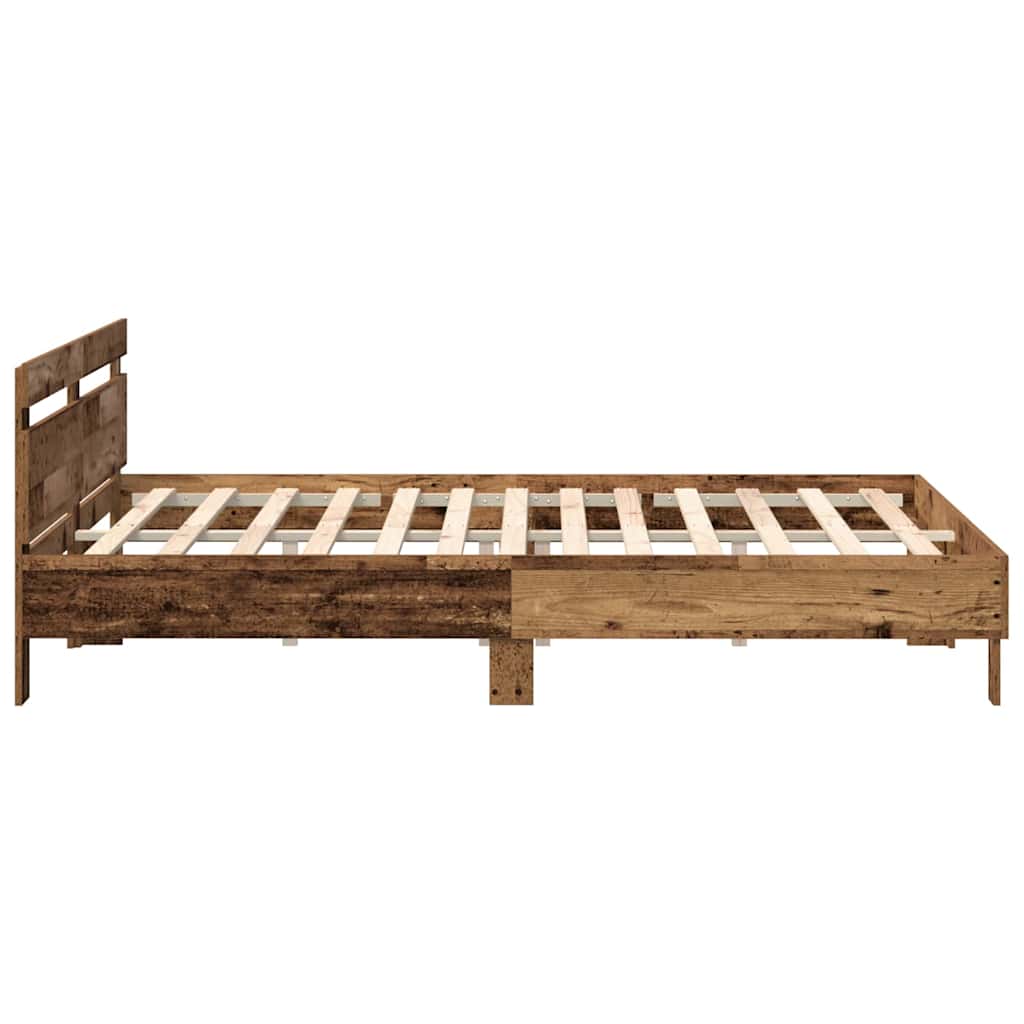 Sengestel Gammelt træ 200 x 200 cm Konstrueret træ
