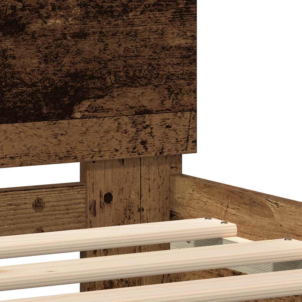Sengestel Gammelt træ 140 x 200 cm Konstrueret træ