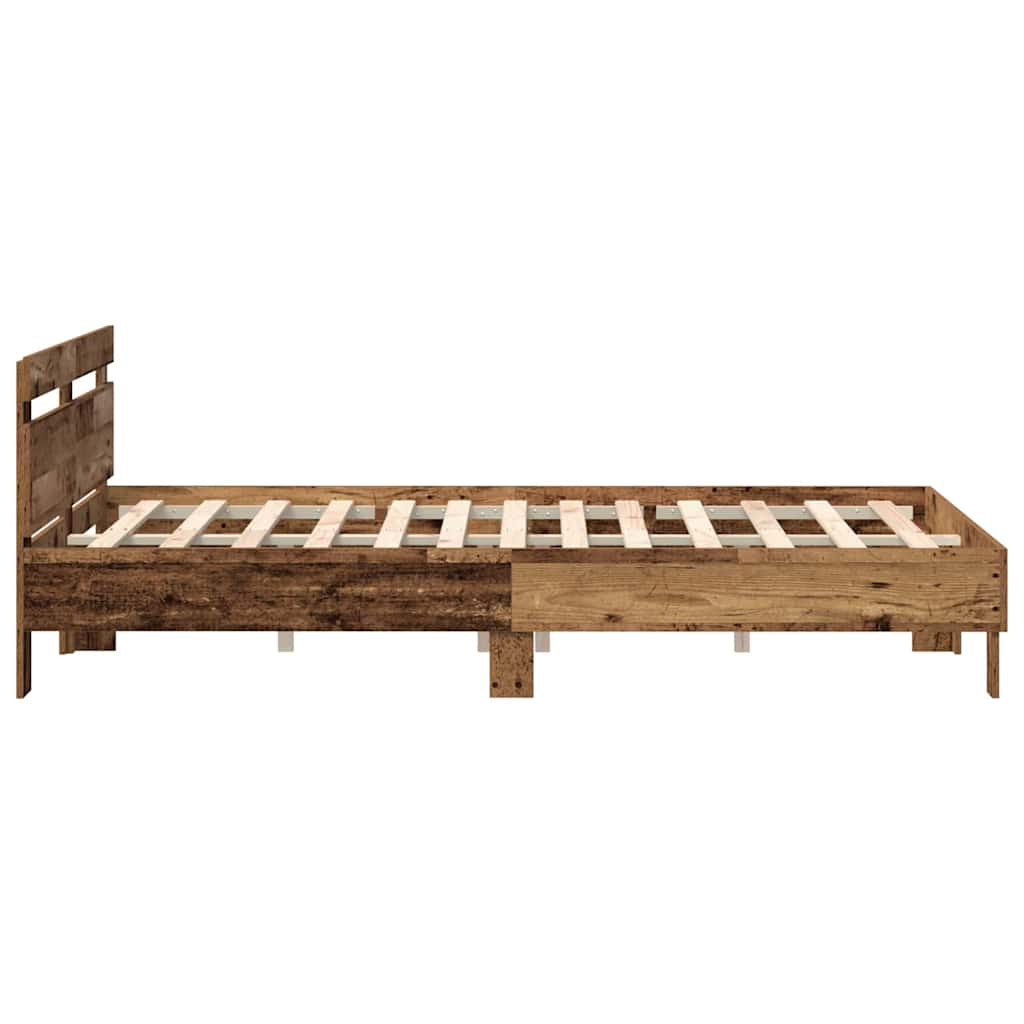 Sengestel Gammelt træ 140 x 200 cm Konstrueret træ