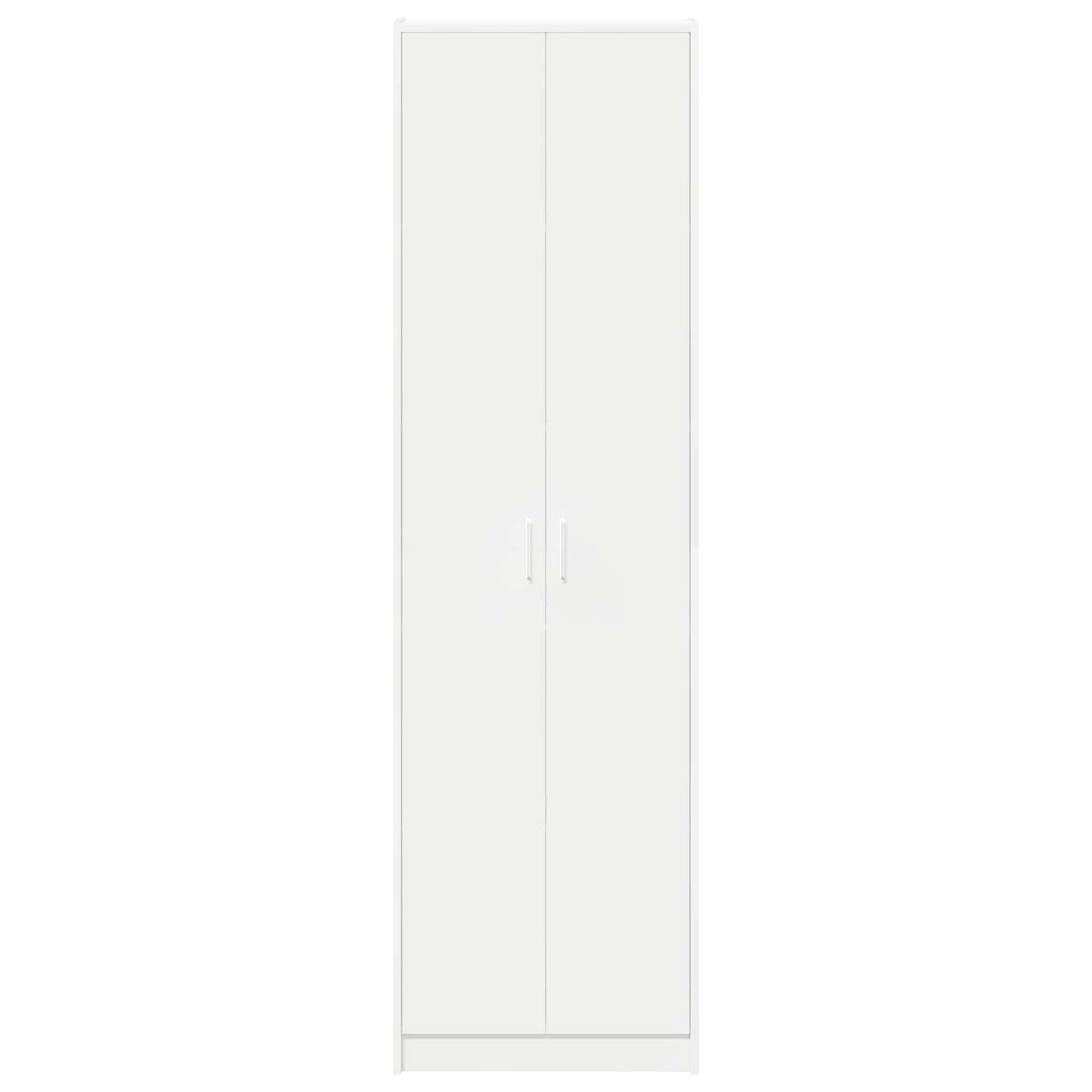 Garderobeskab med hylde Hvid 55 x 25 x 189 cm Konstrueret træ