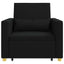 Utrækkelig sovesofa enkelt med hjul Sort 90 x 165 x 87 cm Stof