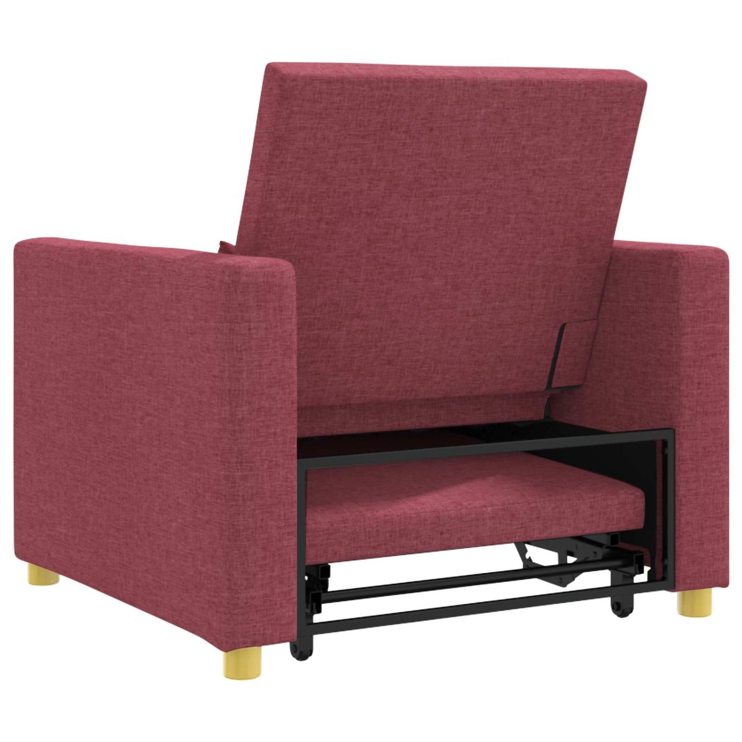 Utrækkelig sovesofa enkelt Vinrød 90 x 165 x 87 cm Stof