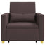 Utrækkelig sovesofa enkelt Mørkebrun 90 x 165 x 87 cm Stof