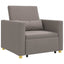 Utrækkelig sovesofa enkelt Gråbrun 90 x 165 x 87 cm Stof