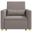 Utrækkelig sovesofa enkelt Gråbrun 90 x 165 x 87 cm Stof