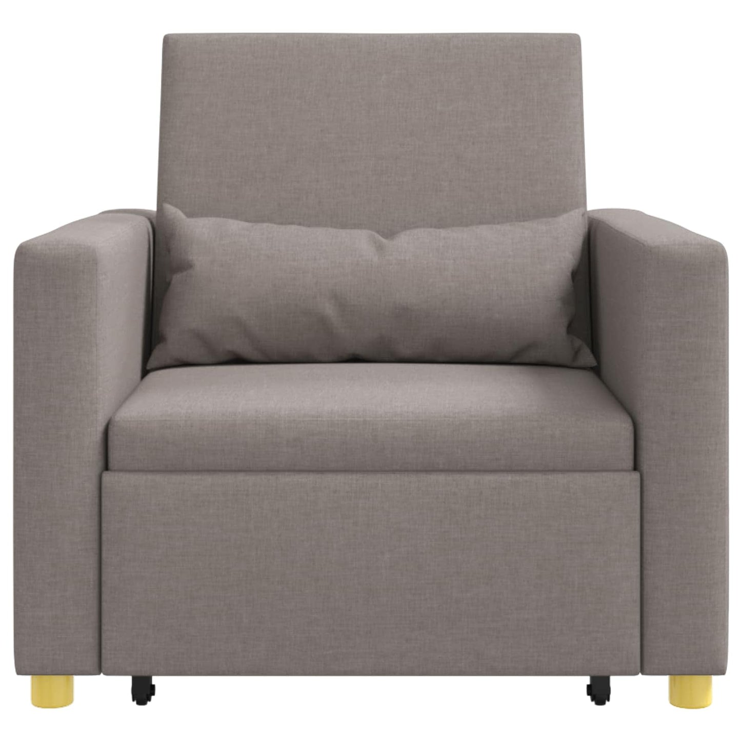 Utrækkelig sovesofa enkelt Gråbrun 90 x 165 x 87 cm Stof