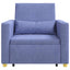 Utrækkelig sovesofa enkelt Jeans Blå 90 x 165 x 87 cm Stof
