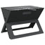 Udendørs grill Sort 46 x 31 x 31 cm Stål