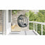 Hængende æggestol polyrattan 91,5 x 54,5 x 107 cm Antracit