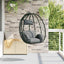 Hængende æggestol Antracit 91,5 x 54,5 x 107 cm polyrattan