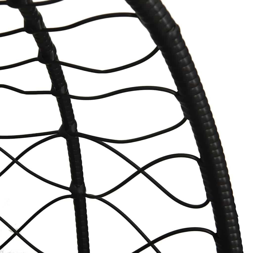 Hængende æggestol Cremehvid 91,5 x 54,5 x 107 cm polyrattan
