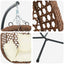 Hængende æggestol polyrattan 104 x 100 x 191 cm Lys fløde