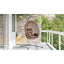 Hængende æggestol polyrattan 104 x 100 x 191 cm Brun