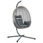 Hængende æggestol polyrattan 104 x 100 x 191 cm