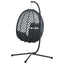 Hængende æggestol polyrattan 104 x 100 x 191 cm