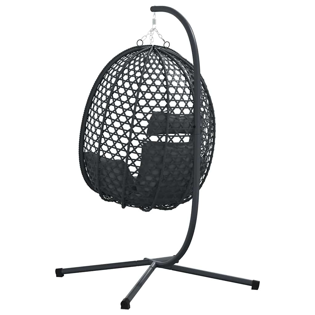 Hængende æggestol polyrattan 104 x 100 x 191 cm