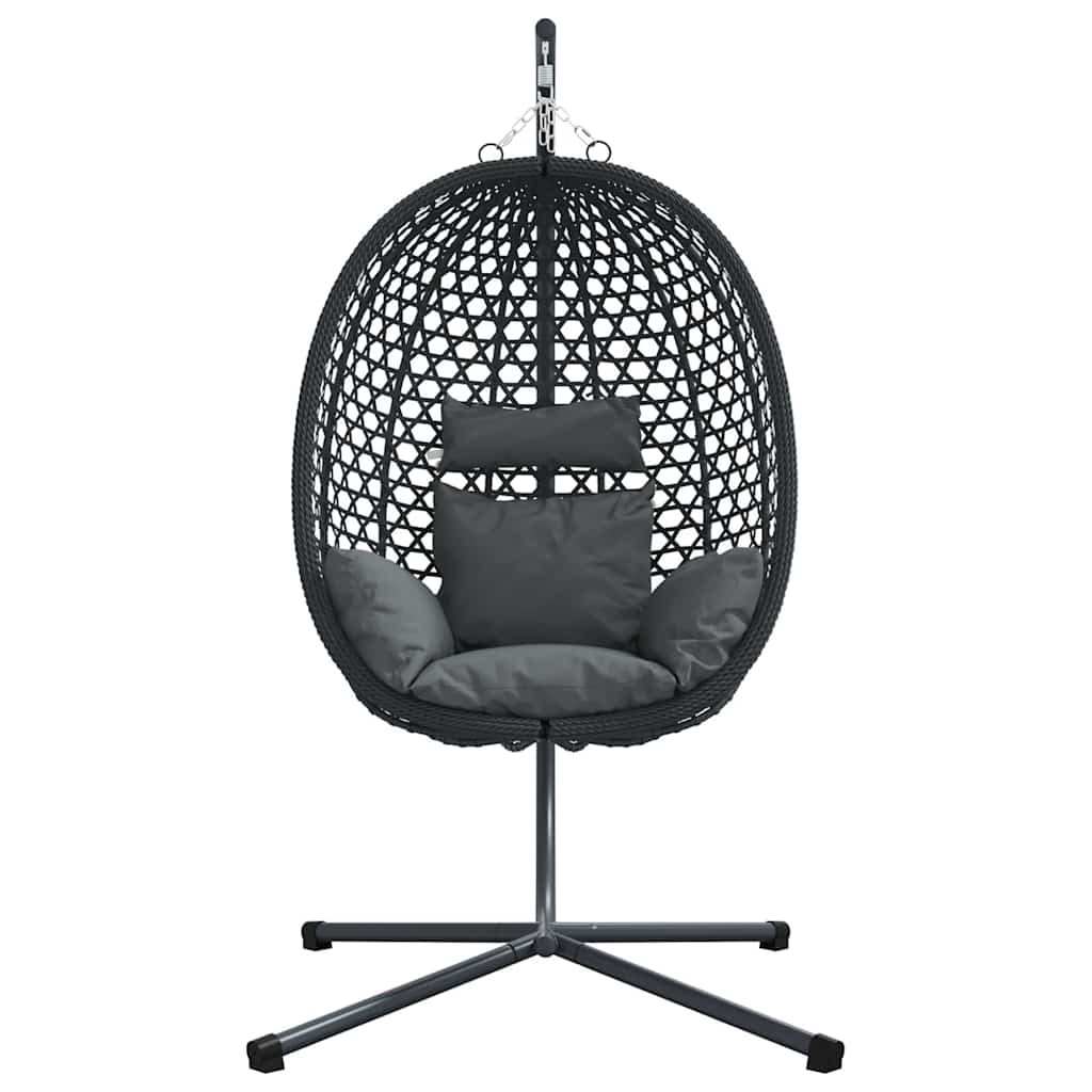 Hængende æggestol polyrattan 104 x 100 x 191 cm