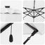 Parasol Sandfarvet 286 x 284 x 270 cm Aluminium og Polyester