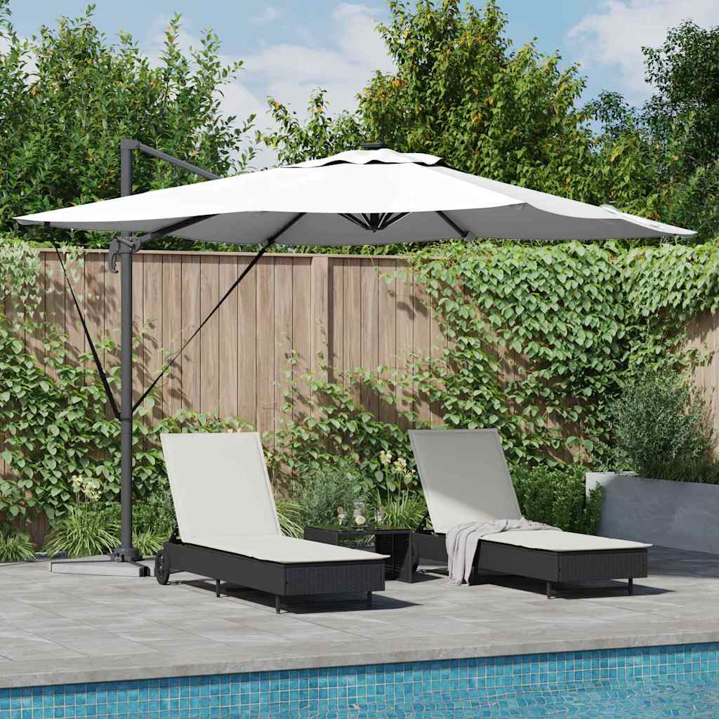 Parasol Sandfarvet 286 x 284 x 270 cm Aluminium og Polyester