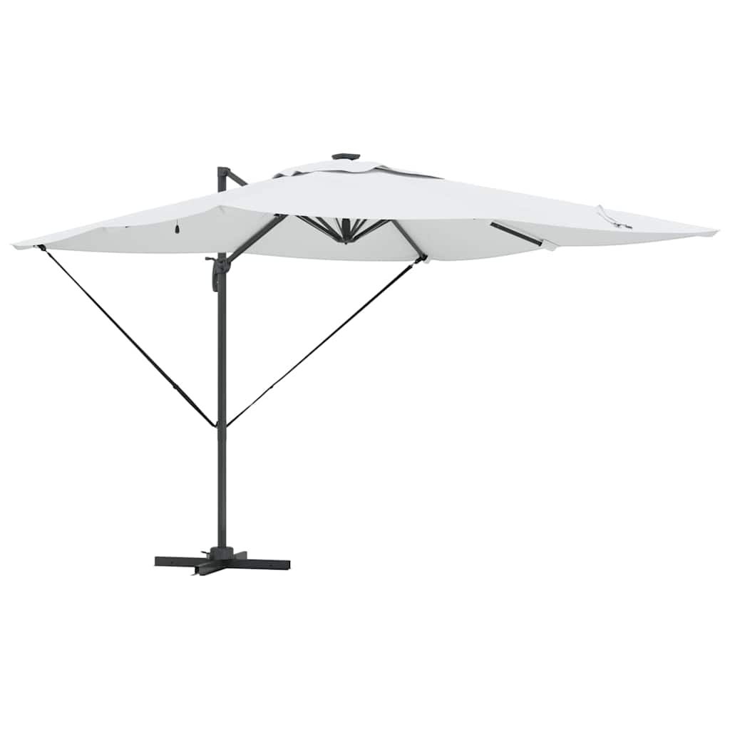 Parasol Sandfarvet 286 x 284 x 270 cm Aluminium og Polyester