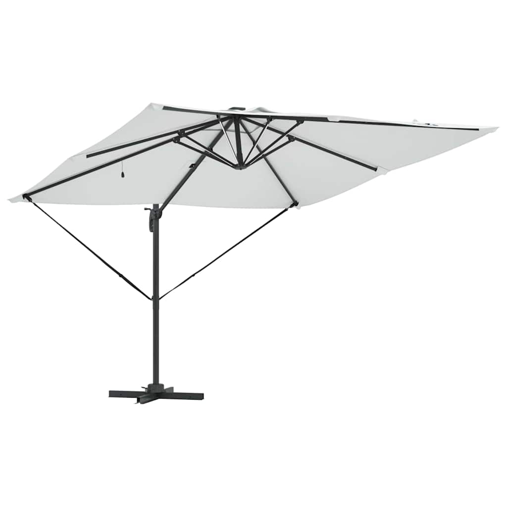 Parasol Sandfarvet 286 x 284 x 270 cm Aluminium og Polyester