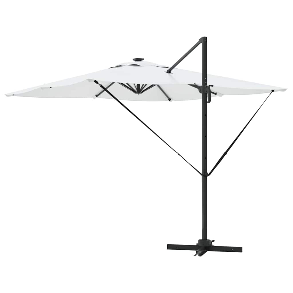 Parasol Sandfarvet 286 x 284 x 270 cm Aluminium og Polyester