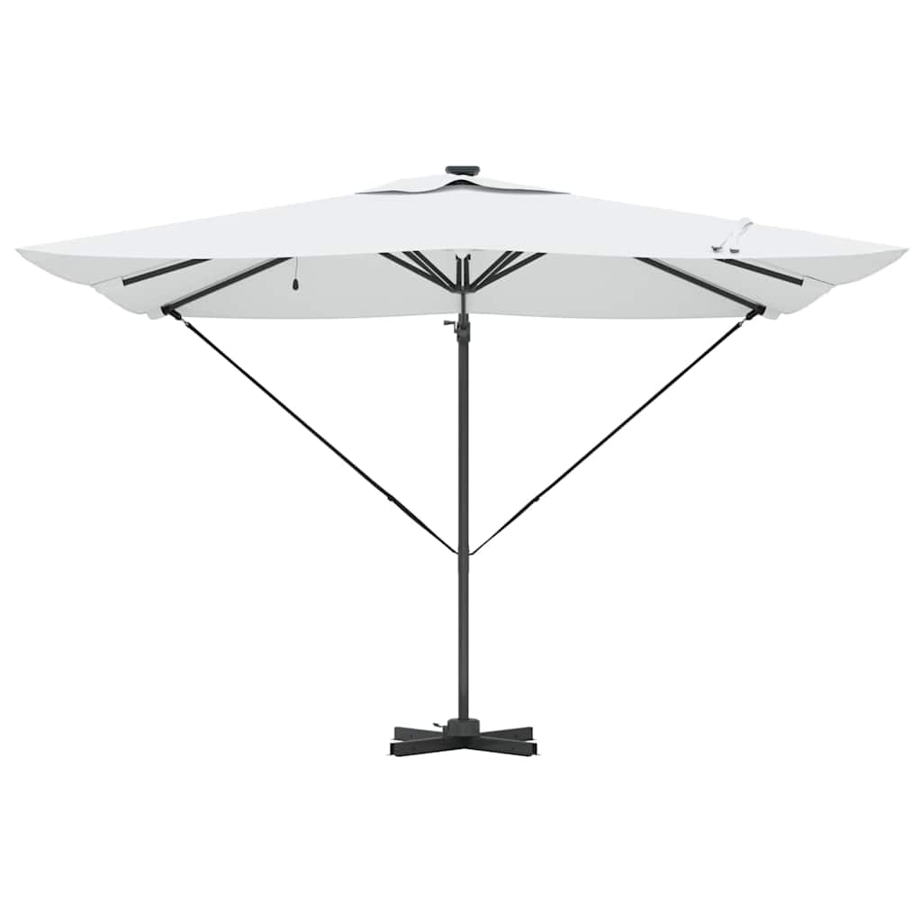 Parasol Sandfarvet 286 x 284 x 270 cm Aluminium og Polyester