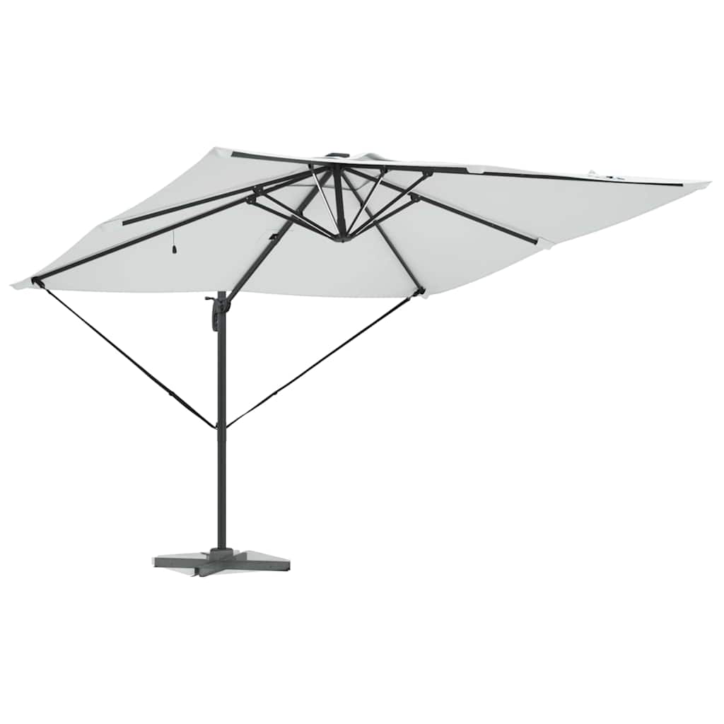 Parasol Sandfarvet 286 x 284 x 270 cm Aluminium og Polyester
