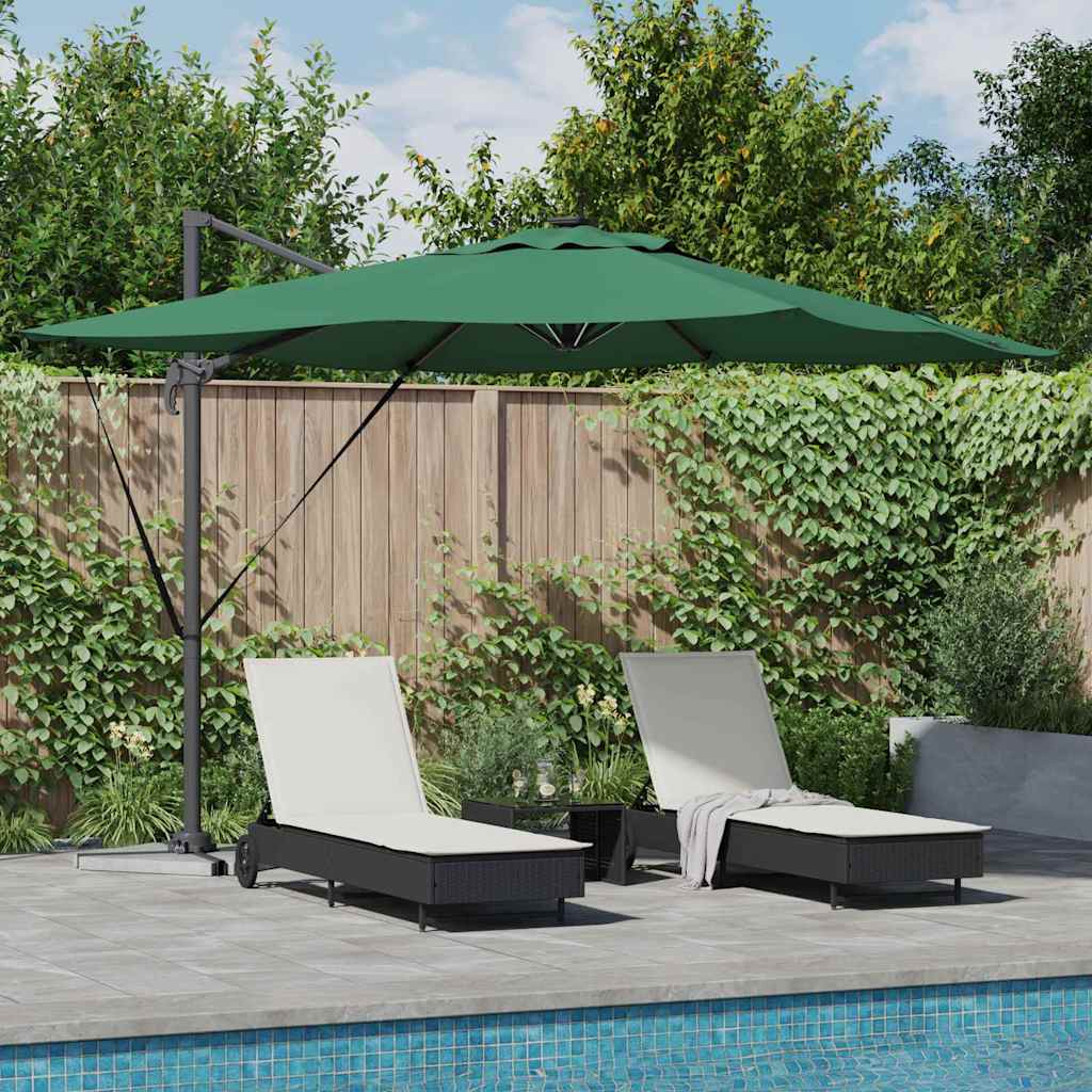 Parasol Grøn 286 x 284 x 270 cm Aluminium og Polyester