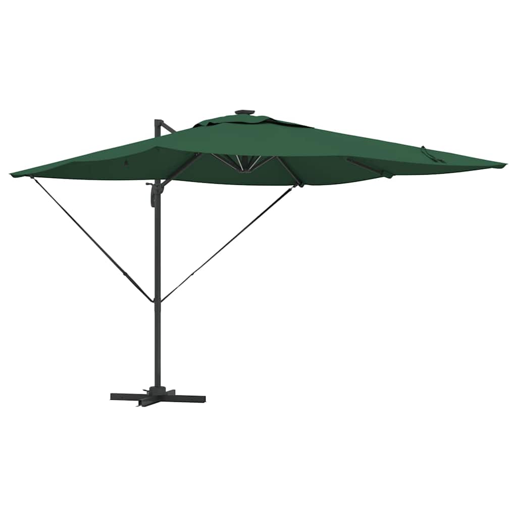 Parasol Grøn 286 x 284 x 270 cm Aluminium og Polyester