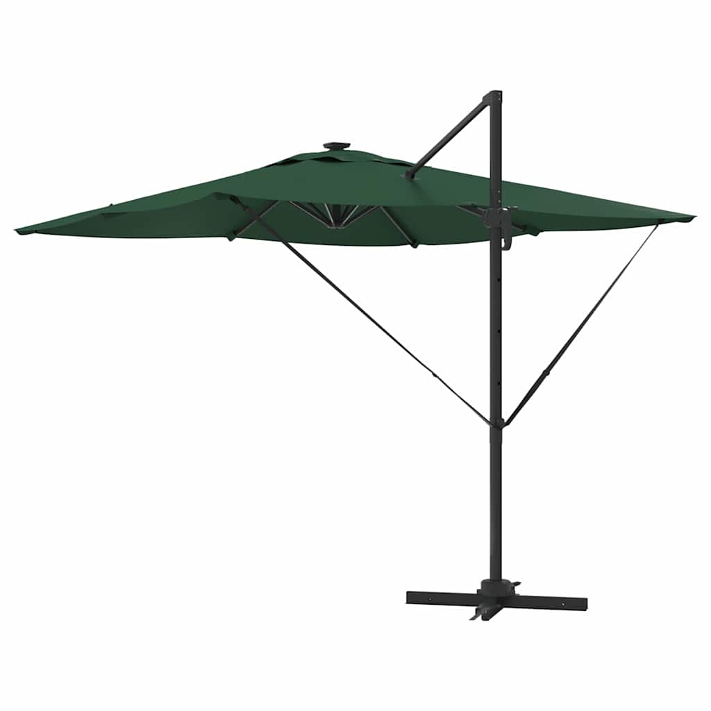 Parasol Grøn 286 x 284 x 270 cm Aluminium og Polyester