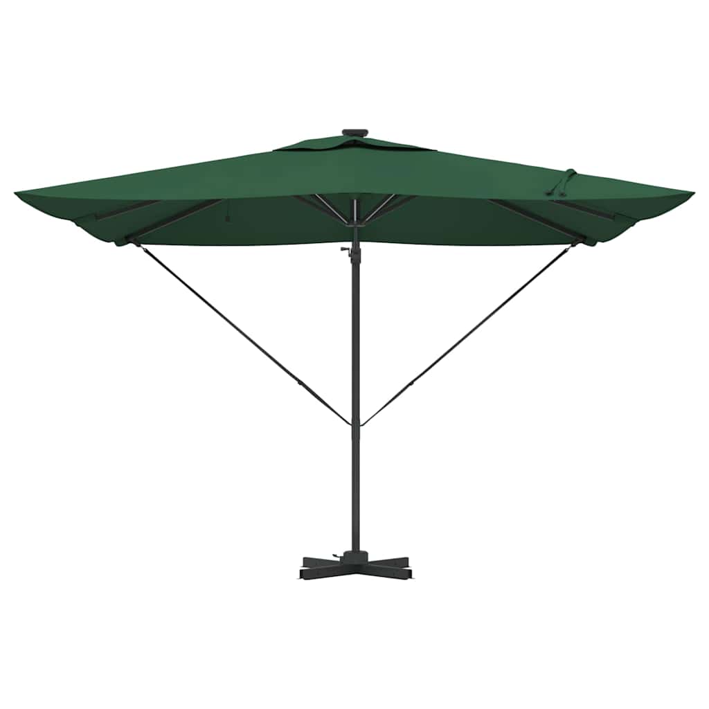 Parasol Grøn 286 x 284 x 270 cm Aluminium og Polyester