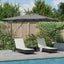 Parasol Antracit 286 x 284 x 270 cm Aluminium og Polyester