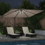 Parasol Gråbrun 286 x 284 x 270 cm Aluminium og Polyester