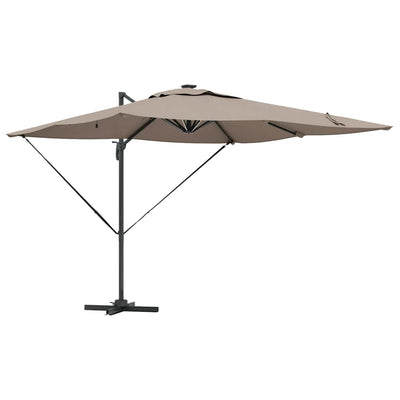 Parasol Gråbrun 286 x 284 x 270 cm Aluminium og Polyester