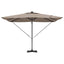 Parasol Gråbrun 286 x 284 x 270 cm Aluminium og Polyester