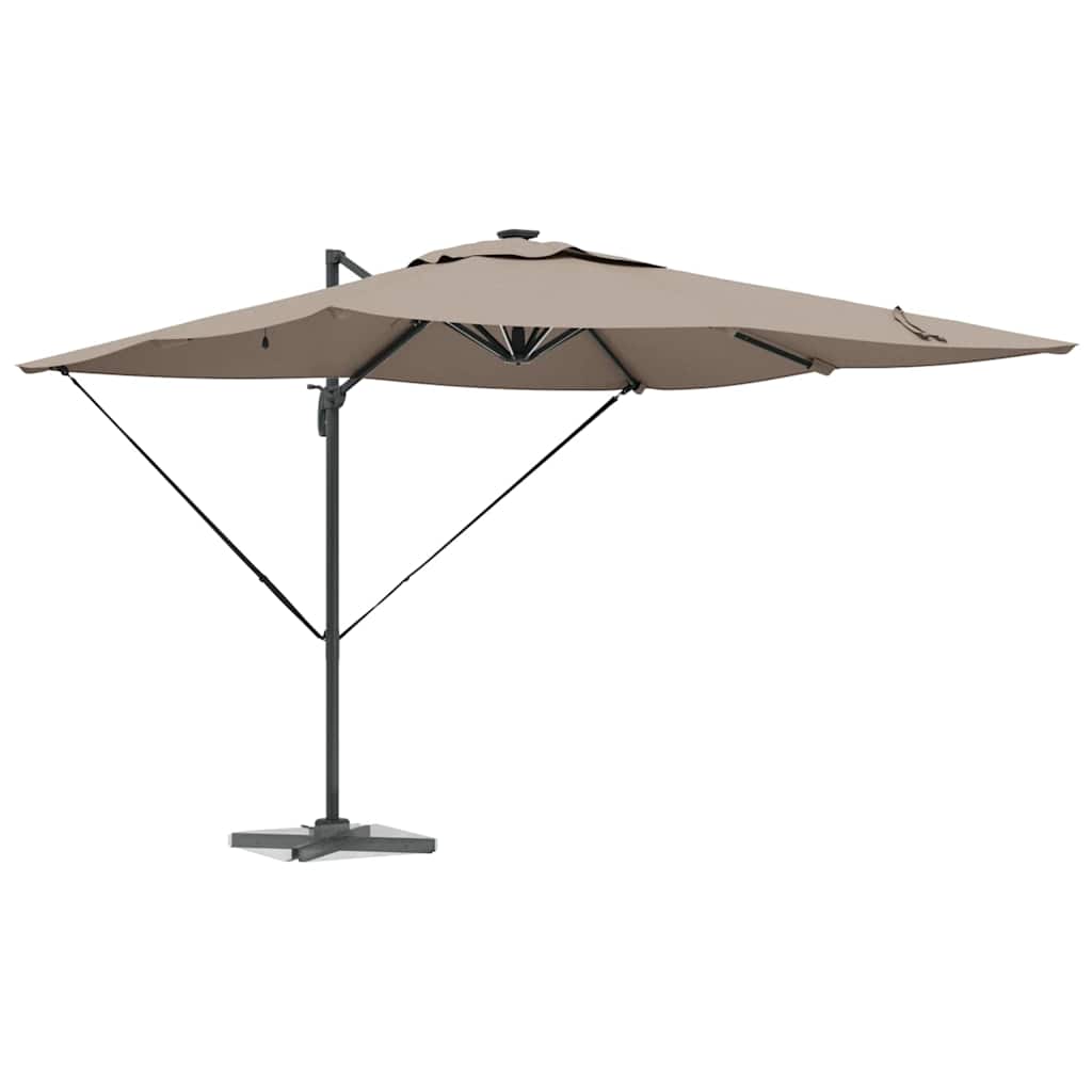 Parasol Gråbrun 286 x 284 x 270 cm Aluminium og Polyester