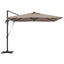 Parasol Gråbrun 286 x 284 x 270 cm Aluminium og Polyester